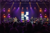 Members of the NPC Collective performing live at MAGFest 2020 (MAGFest 18) on January 2, 2019 at the Gaylord National Convention Center. Short for "Music And Gaming Festival," MAGFest is a four day-long event dedicated to the appreciation of video game music, gaming of all types, and the gaming community. The event runs 24 hours a day, and offers consoles, arcades, tabletop, LAN, live video game cover bands, chiptunes, vendors, guest speakers, and much more. PHOTO BY: BRADLEY PEARCE
